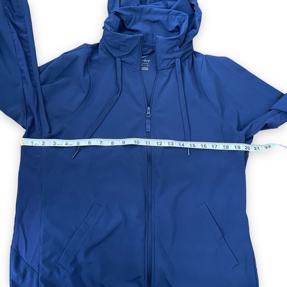 Nike Dri-Fit Workout Jacket Navy Athletic Lightweight Coat Full Zip Women’s M - Picture 8 of 13